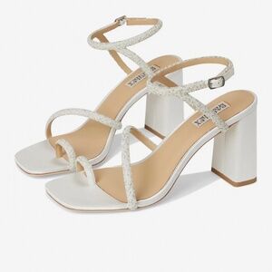 Badgley Mischa Delilah Heels Soft White Size 8.5